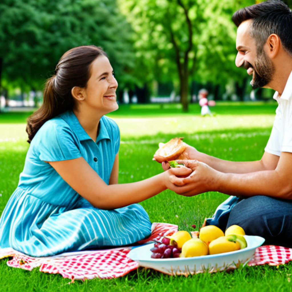 회복탄력성 있는 자녀 양육법 - Family Picnic**

A happy family having a picnic in a lush green park. The mother, father, and two ch...