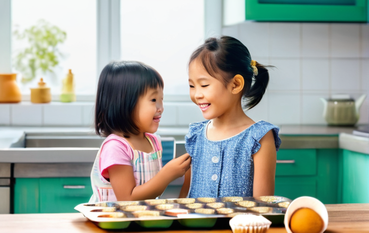 정신적 회복탄력성을 높이기 위한 가족 대화법 - **Prompt:** A heartwarming scene of a Vietnamese family (parents, one boy around 10 years old, and o...